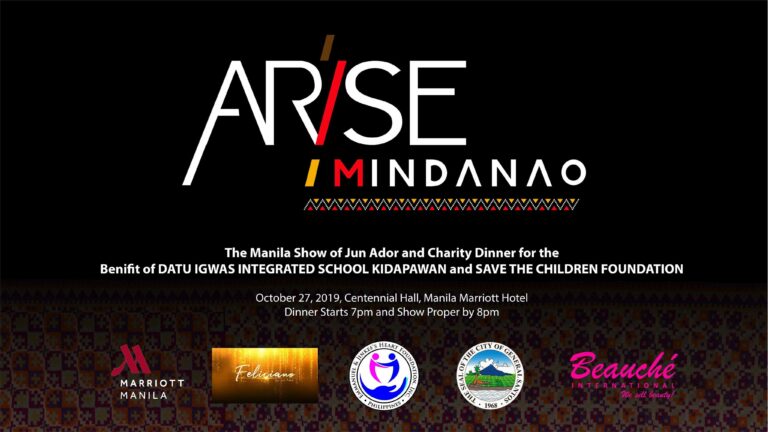 ARISE MINDANAO this October 27 at Marriott Manila