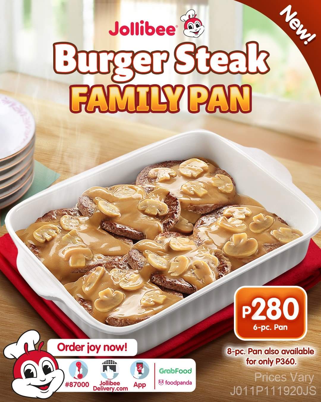 Jollibee’s Beefy-Saucy Burger Steak, now in a Family Pan | BrandXph.com