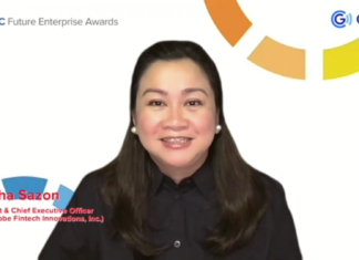 Martha Sazon, president and CEO of GCash was named “CEO of the Year” at the prestigious IDC Future Enterprise Awards