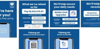 GCash launched a donation drive to accelerate the fundraising for relief and recovery operations in areas devastated by the calamity