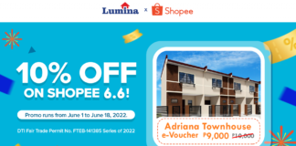 Lumina Homes showers 10% reservation discount at Shopee 6.6