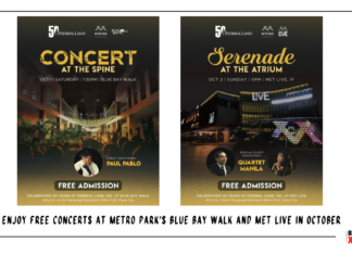 Enjoy free concerts at Metro Park’s Blue Bay Walk and Met Live in October