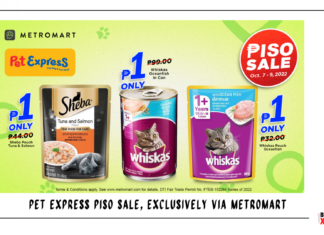 Pet Express PISO SALE, exclusively via MetroMart.