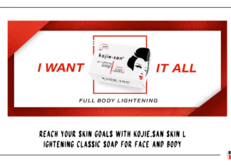 Reach your skin goals with Kojie.san Skin Lightening Classic Soap for face and body