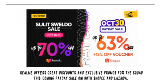 Realme offers great discounts and exclusive promos for the Squad this coming payday sale on both Shopee and Lazada