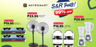 Buy 1, Get 1 blender, food steamer & more as low as ₱20 in S&R Treats 99% Off
