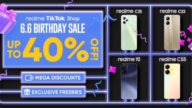 Celebrate TikTok’s 6.6 Birthday Sale with realme Philippines!