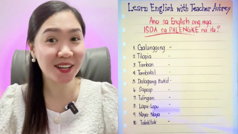 Filipina Teacher Creates Videos Translating Common Filipino Words Into English Terms