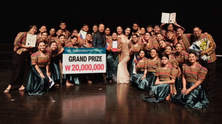 Pinoy Chorale Hails As The Grand Prix Champion In Busan Choral Festival and Competition