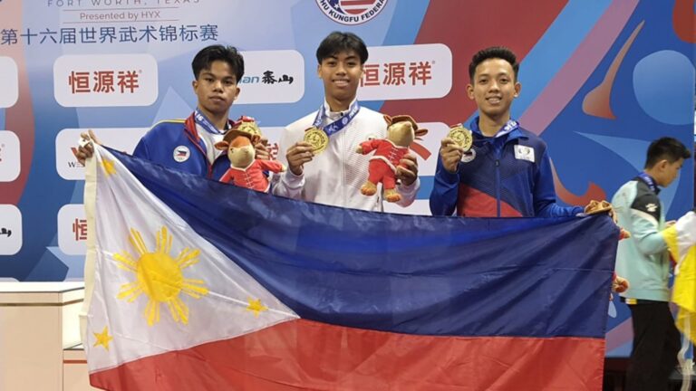 Team PH Bags Gold Medal During The 16th World Wushu Championships