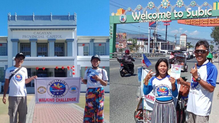 Meet The Batangas Couple Walking Non-Stop Across The Philippines For 146 Days