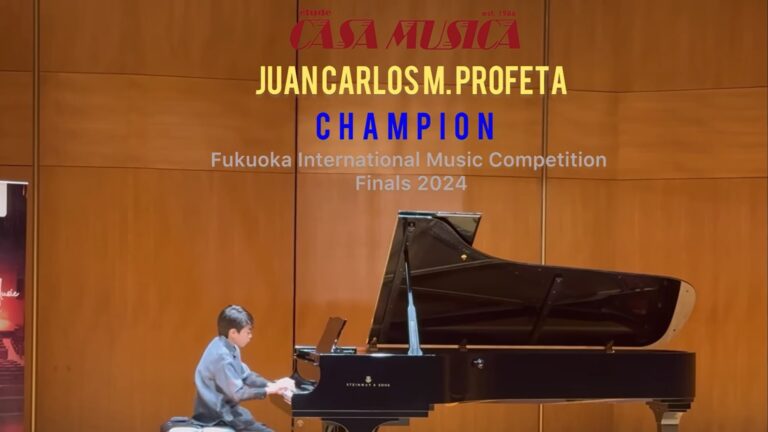 Young Pinoy Pianist Wins Final Round Of A Music Competition In Japan